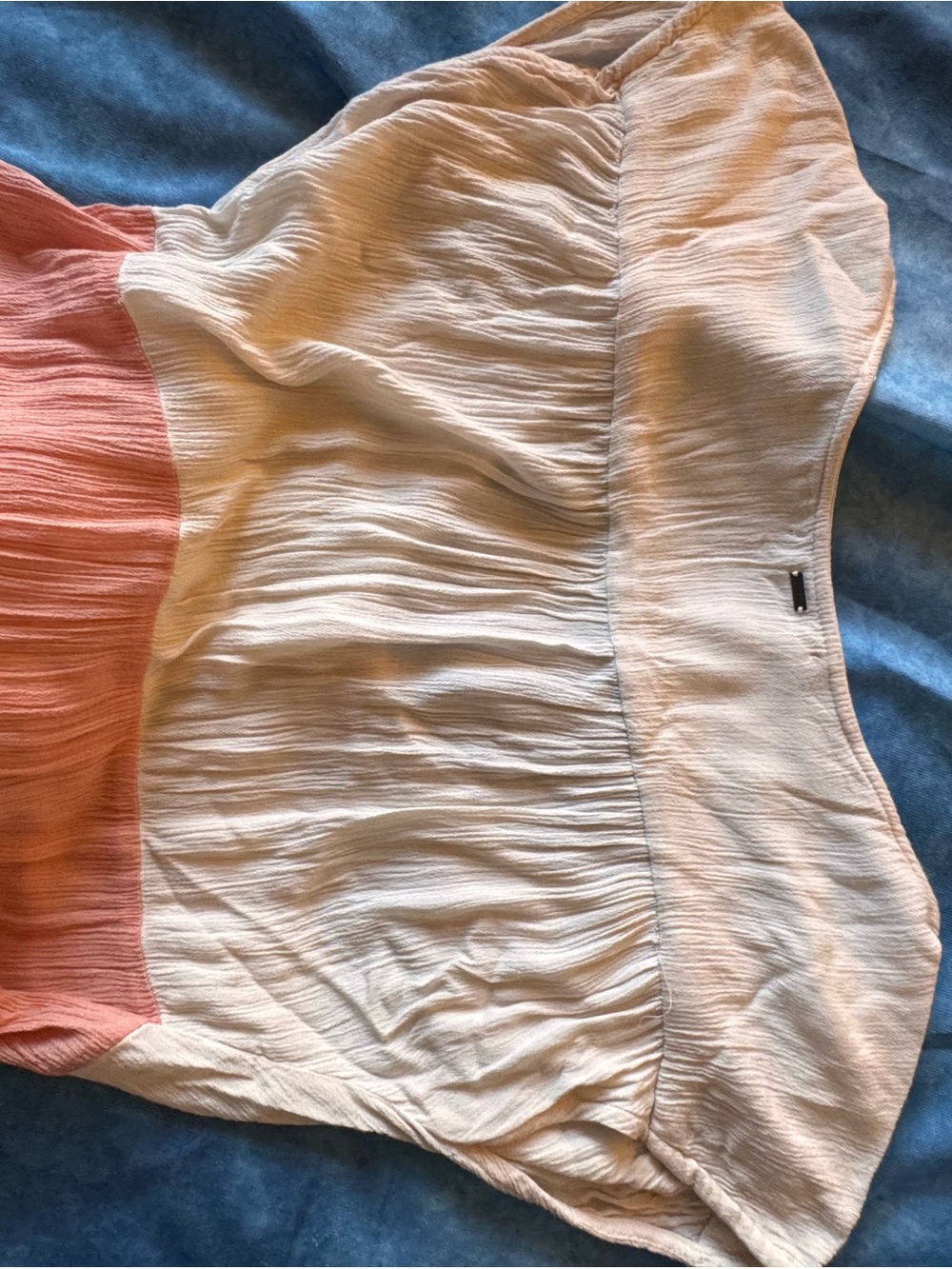 O'Neill Striped Button-Front Beach Dress in Coral, Pink, Blue & Teal - Picture 5 of 8